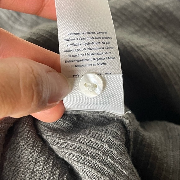 Faherty Charcoal Blouse - Picture 10 of 16